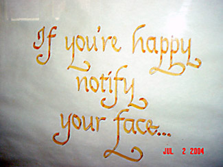 If you're happy, notify your face